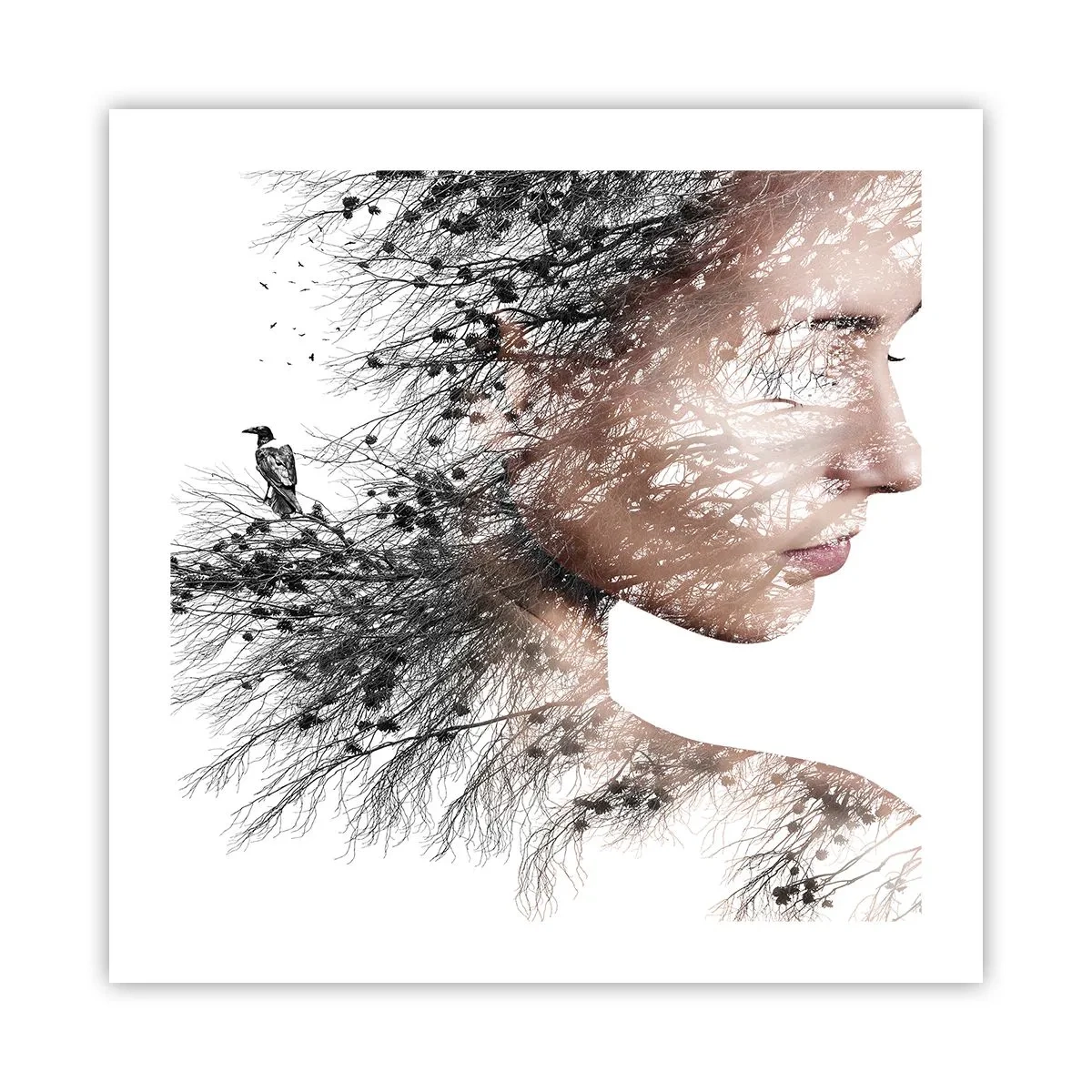 Plakat - Skovens ånd - 50x50 cm