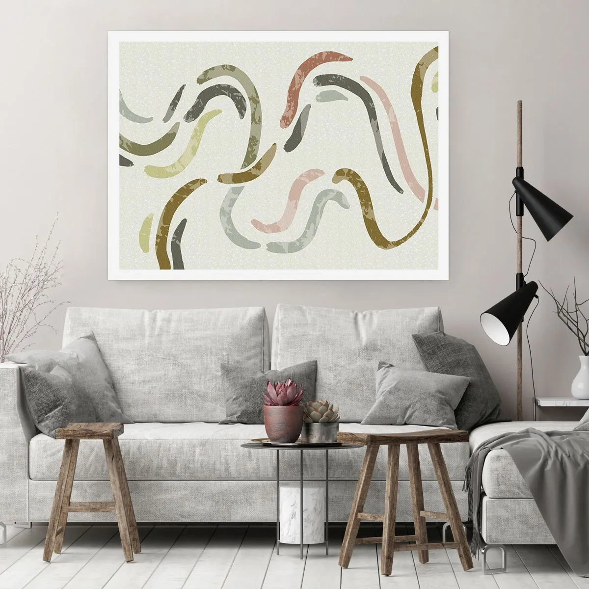 Plakat - Abstraktionens glade dans - 40x30 cm