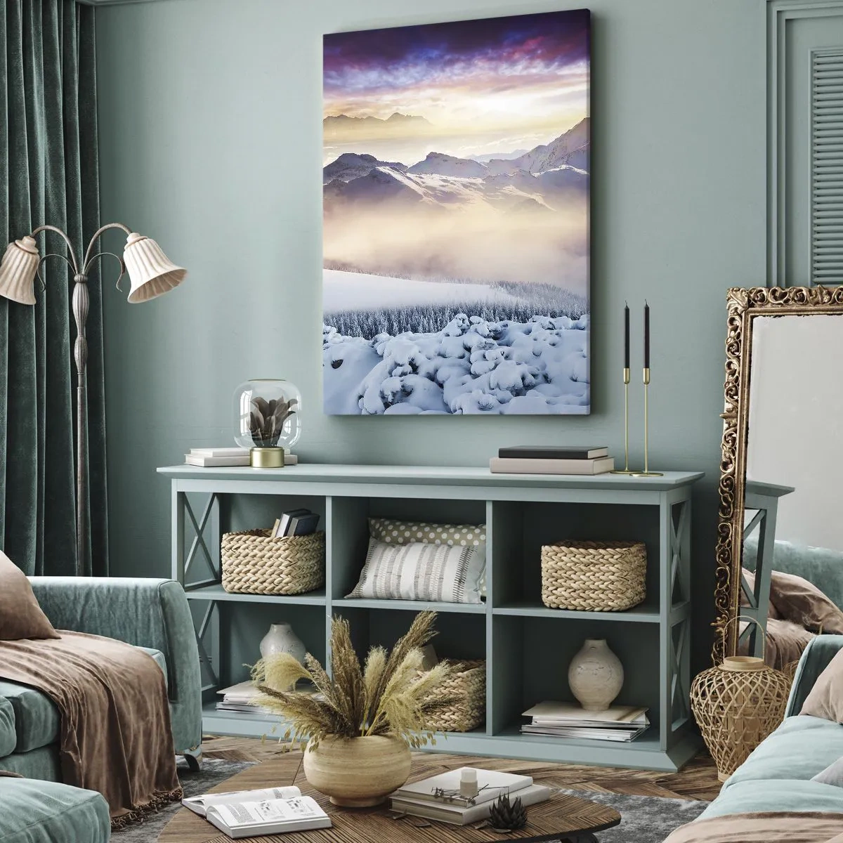 Lærredstryk - Billede på lærred - Naturens kraft og renhed - 50x70 cm
