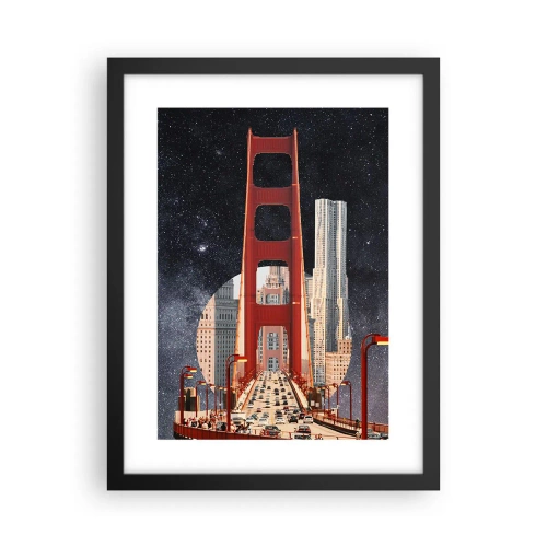 Plakat i sort ramme - Altid i centrum - 30x40 cm