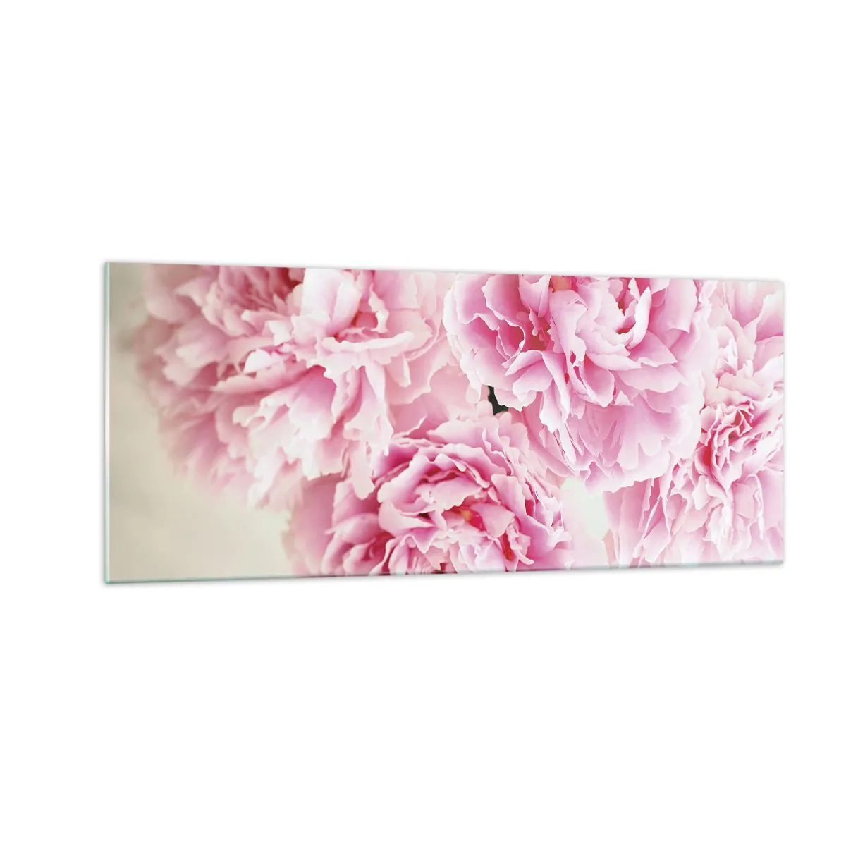 Billede på glas - I lyserød glamour - 100x40 cm