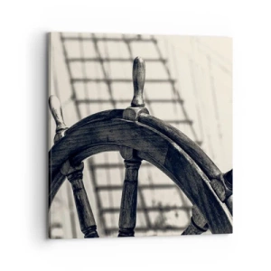 Lærredstryk - Billede på lærred - Historier om havet - 70x70 cm