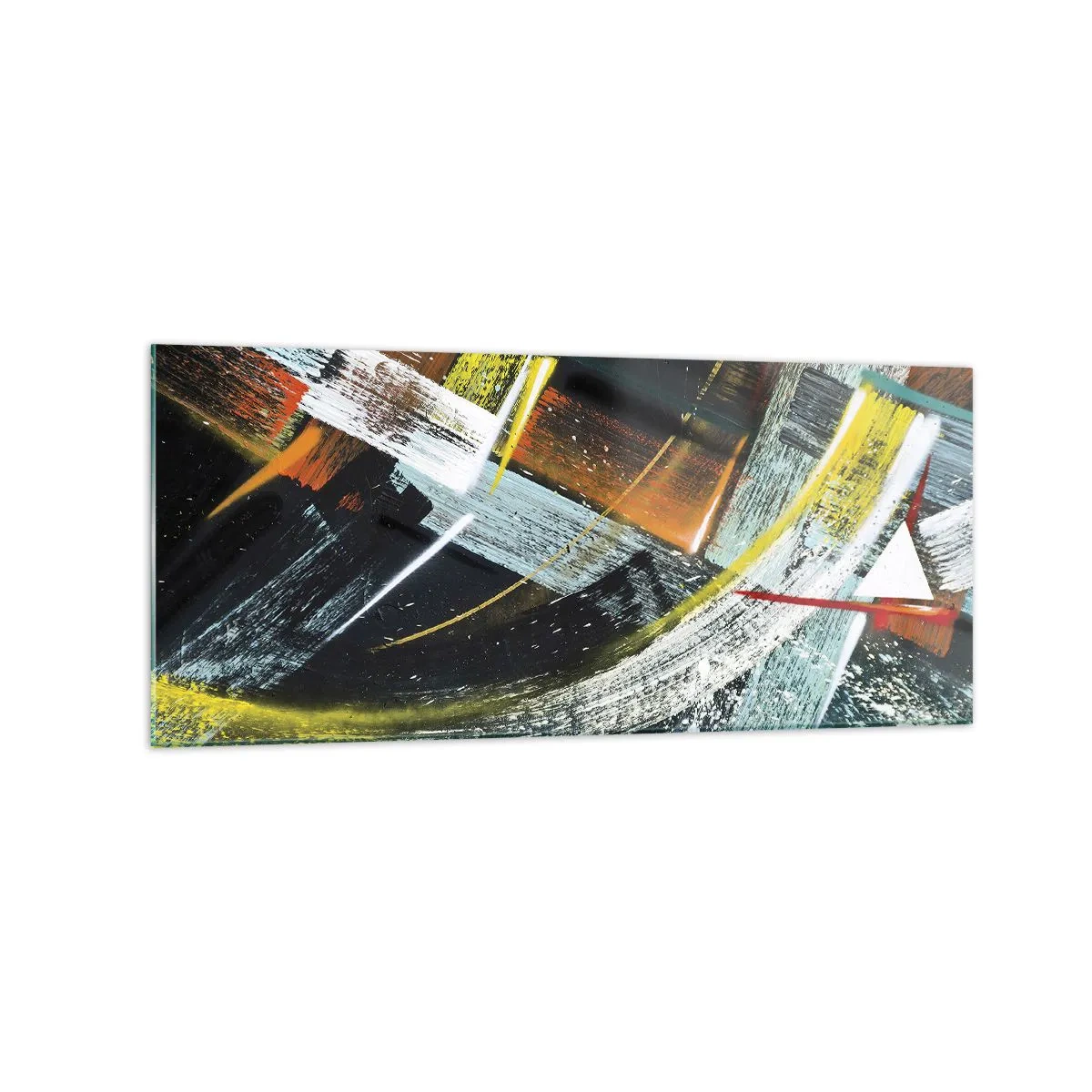 Billede på glas - Bevægelsesenergi - 120x50 cm