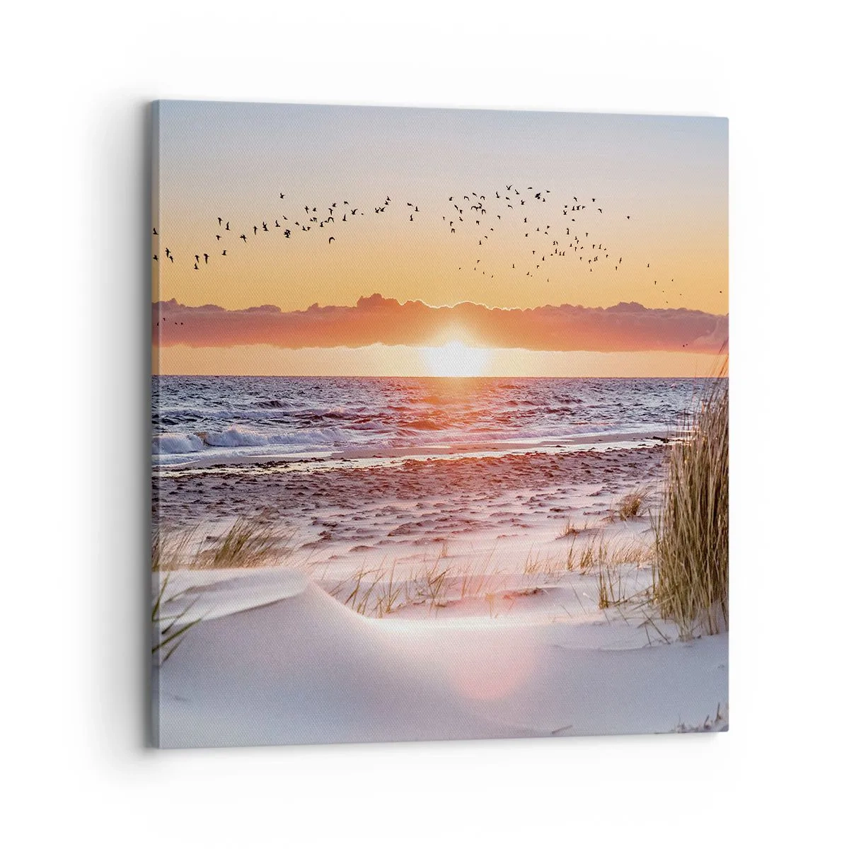 Lærredstryk - Billede på lærred - Vandret landskab - 70x70 cm