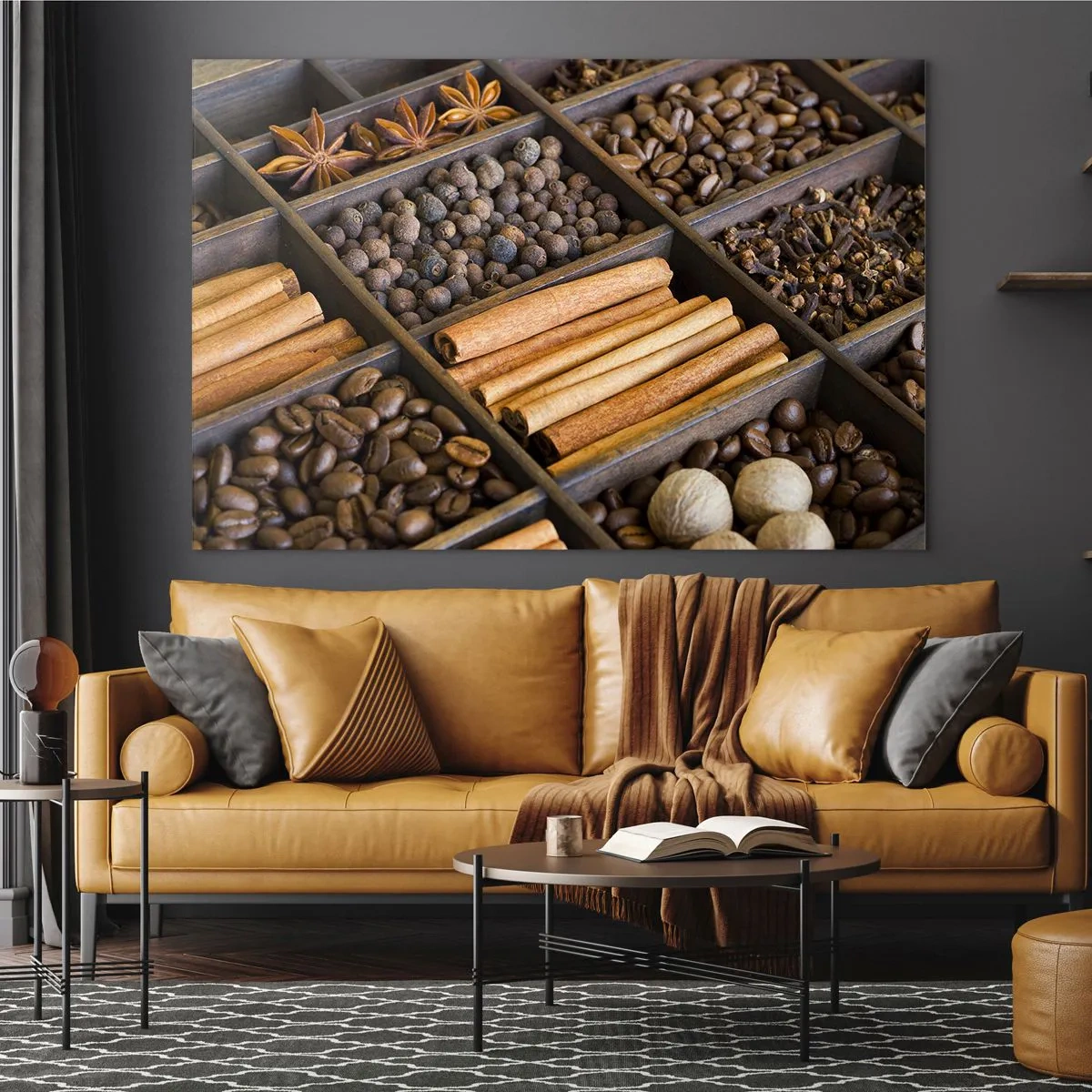 Billede på glas - Et skatkammer af aromaer - 120x80 cm