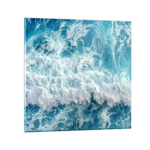 Billede på glas - Glædeligt og i spring - 30x30 cm