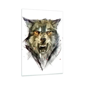 Billede på glas - Ikke et skridt! - 80x120 cm