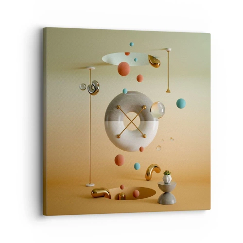 Lærredstryk - Billede på lærred - Alt kan ske - 30x30 cm