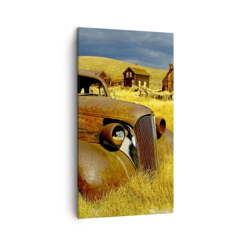 Lærredstryk - Billede på lærred - Et velfortjent hvil - 45x80 cm