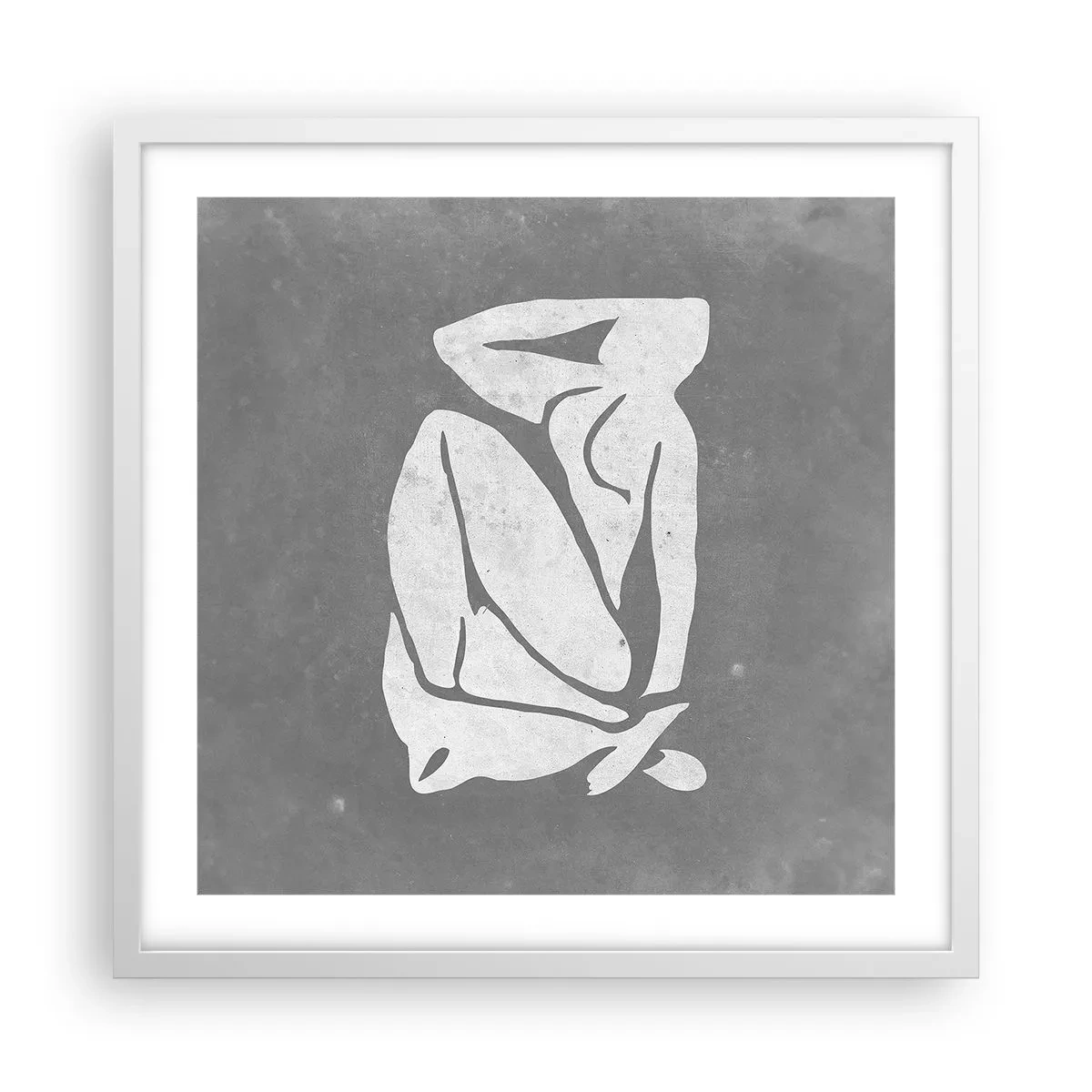 Plakat i hvid ramme - I drømmerier - 50x50 cm