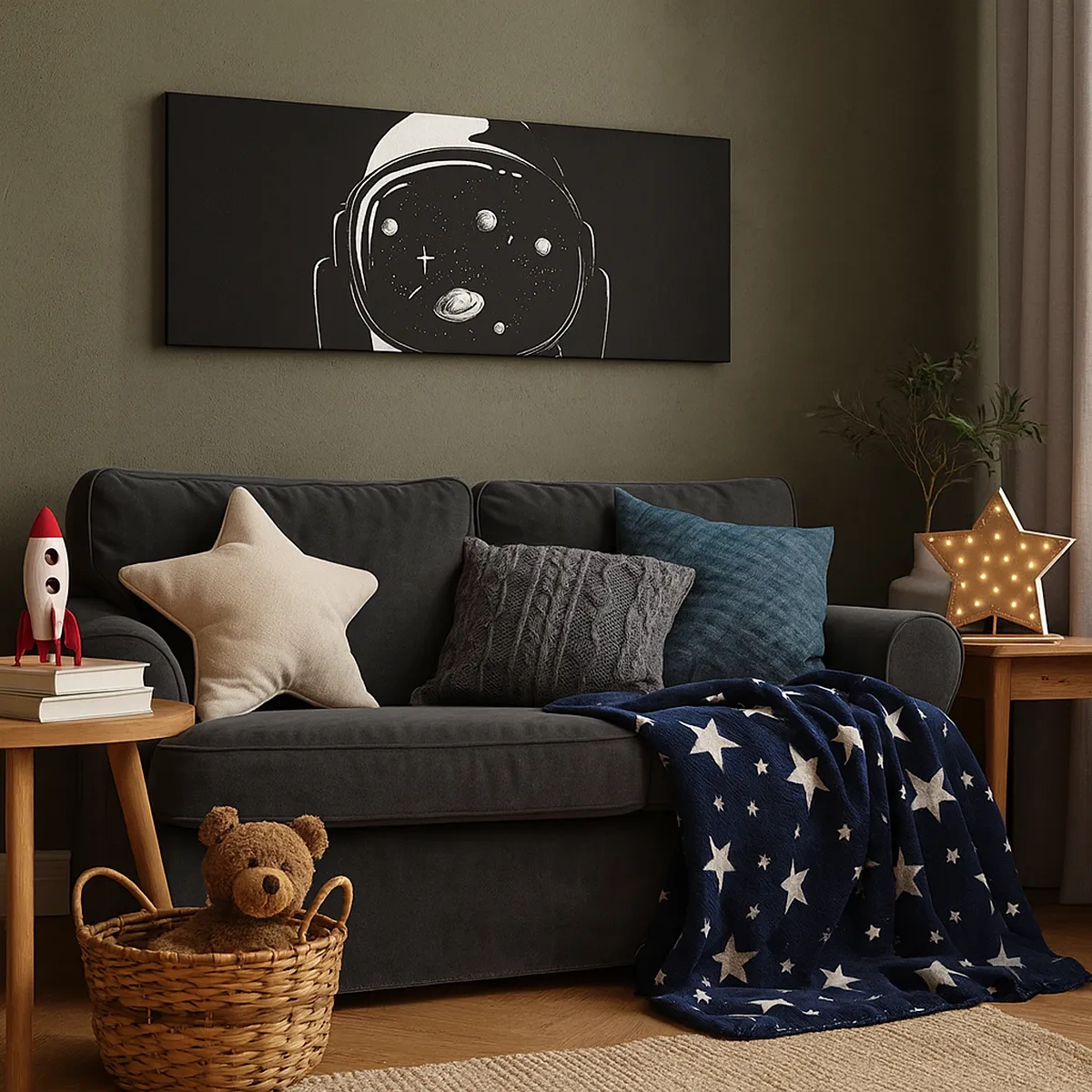 Lærredstryk - Billede på lærred - Flot udsigt - 30x30 cm