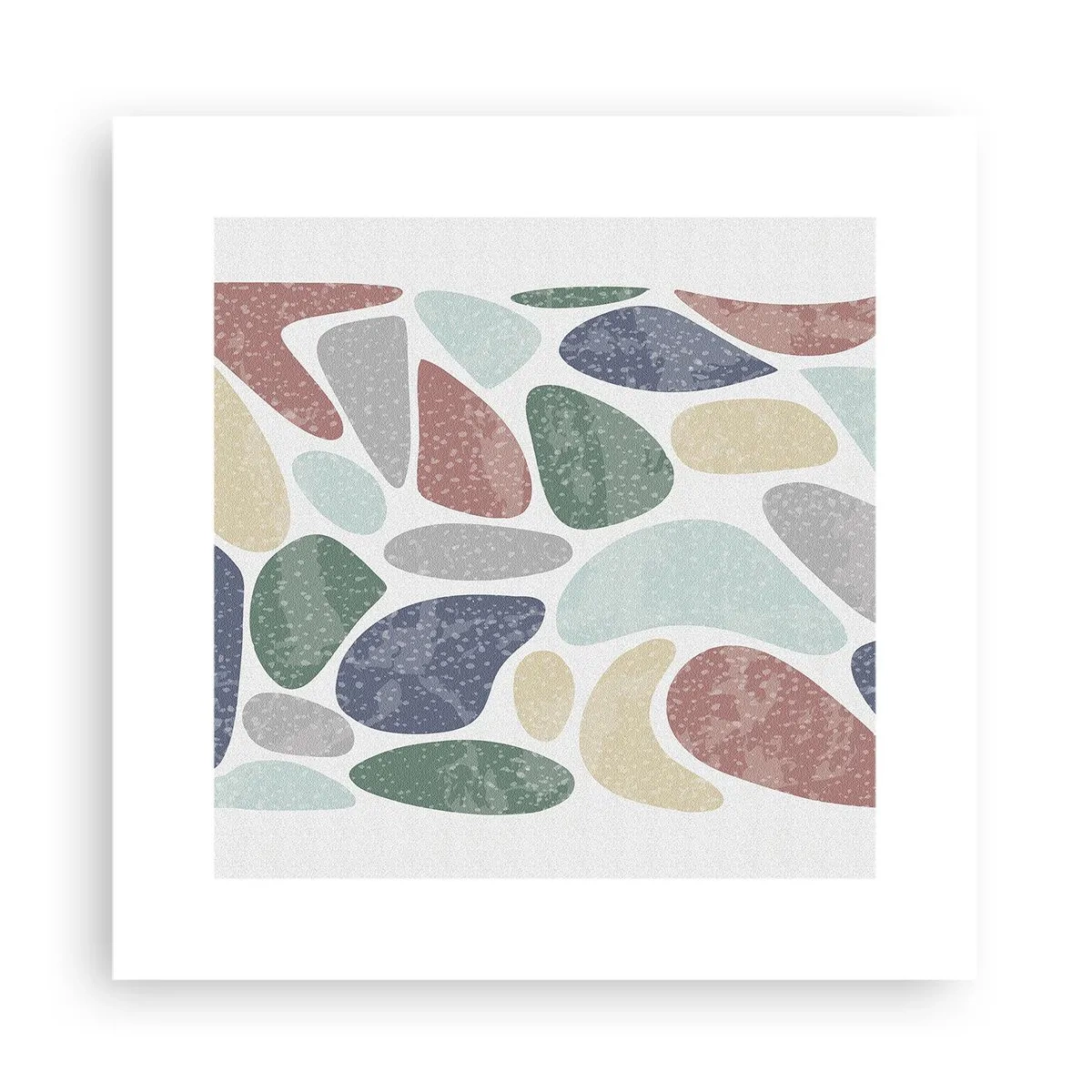 Plakat - Mosaik af pulveriserede farver - 30x30 cm