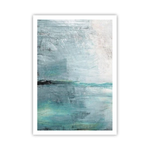 Plakat - Horisontalt med blå farve - 70x100 cm