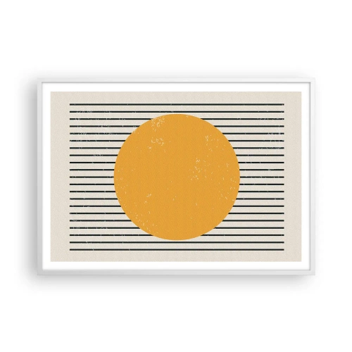 Plakat i hvid ramme - Enkelthedens kraft - 100x70 cm