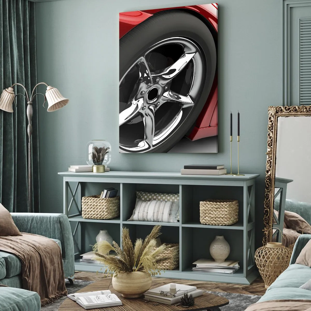 Lærredstryk - Billede på lærred - Lavet til fart - 50x70 cm