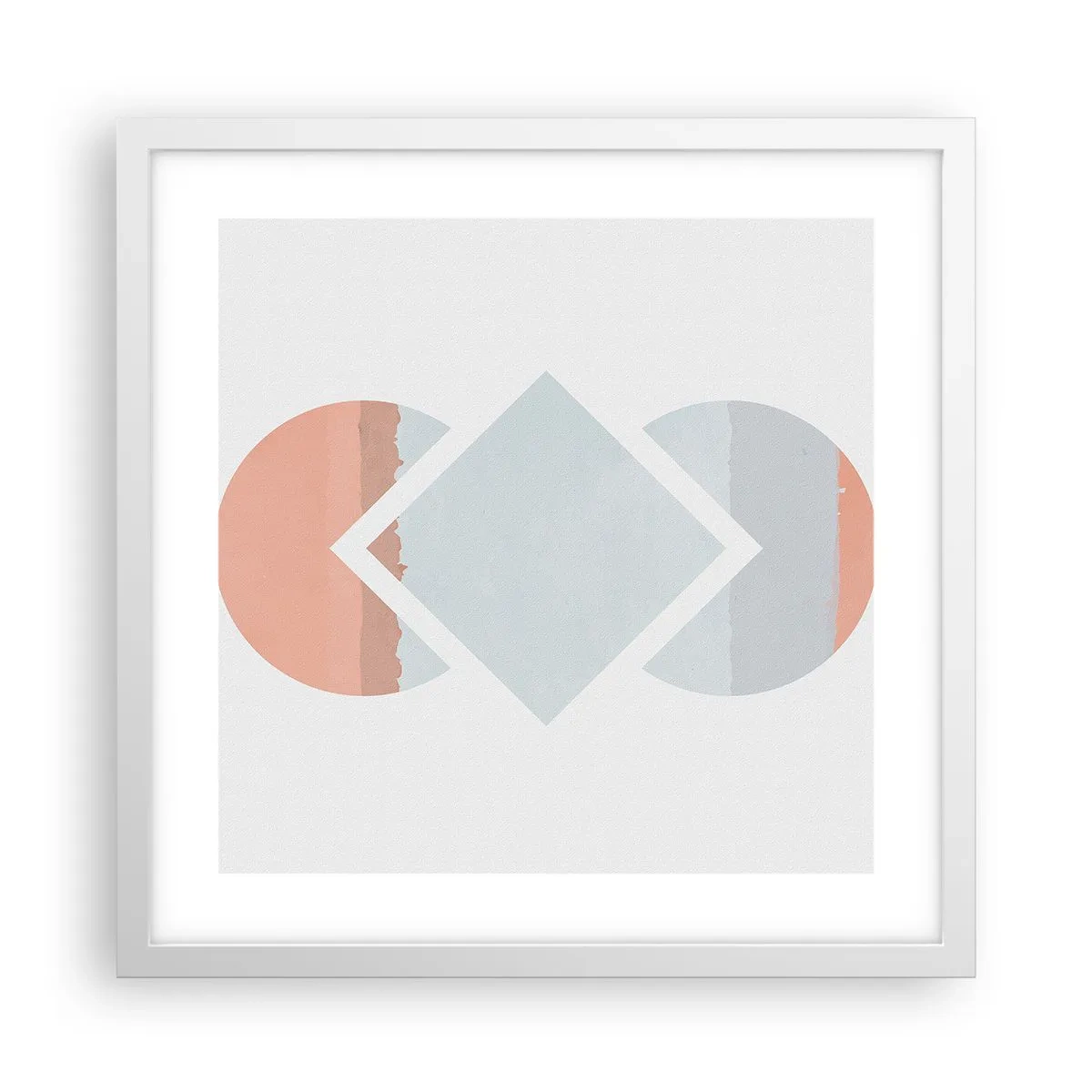 Plakat i hvid ramme - Situationen er klar - 40x40 cm