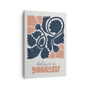 Lærredstryk - Billede på lærred - Og du blomstrer - 70x100 cm