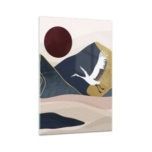 Billede på glas - Og dagen er igen FLØJET af sted - 70x100 cm