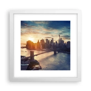 Plakat i hvid ramme - Et monument til vestlig kultur - 30x30 cm