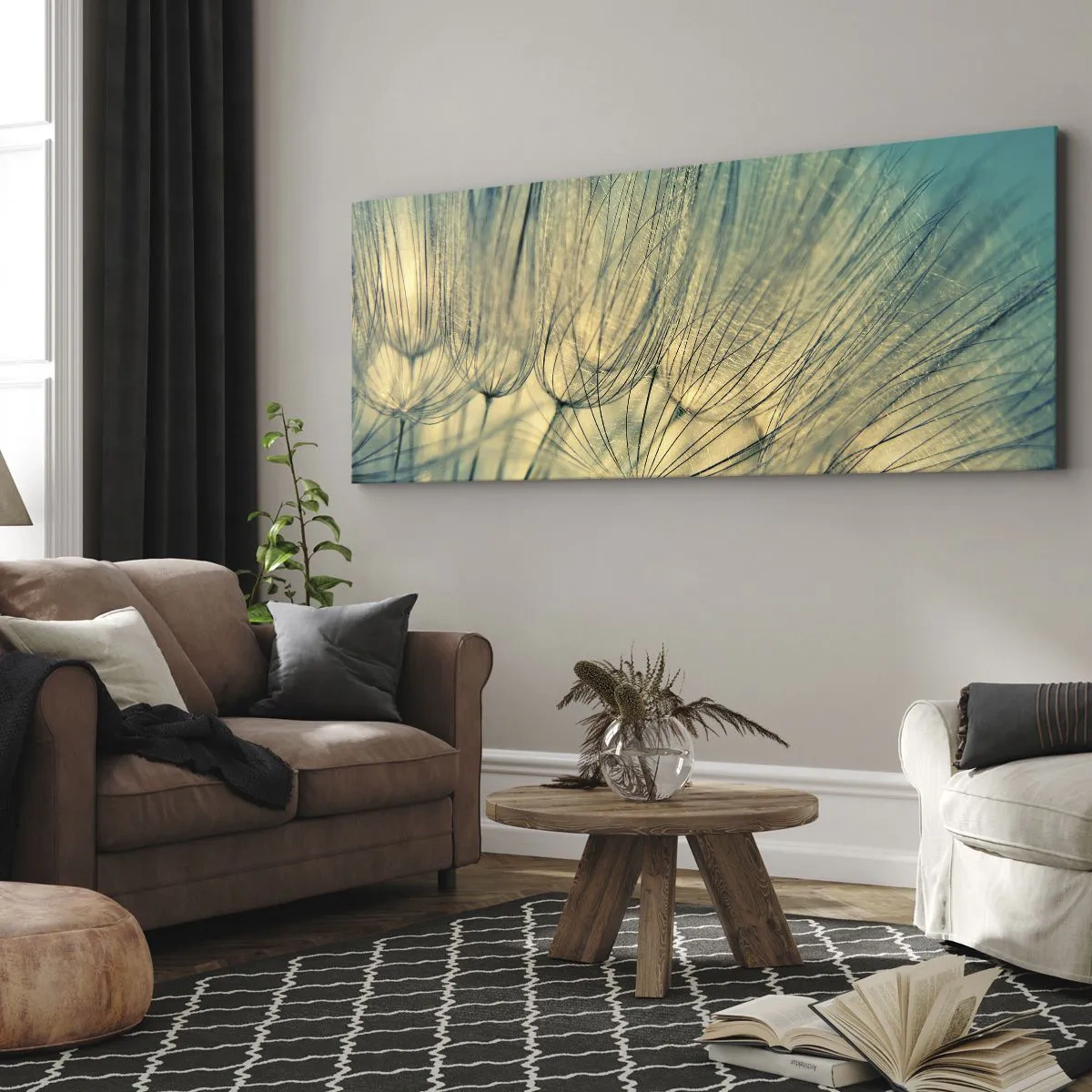 Lærredstryk - Billede på lærred - Venter på vinden - 100x40 cm