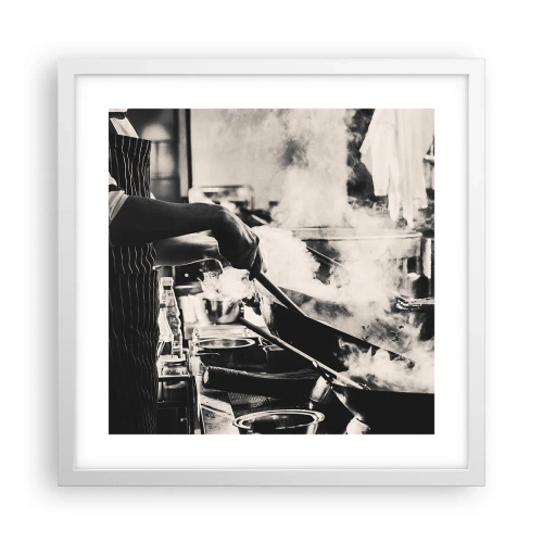Plakat i hvid ramme - Smagernes alkymi - 40x40 cm