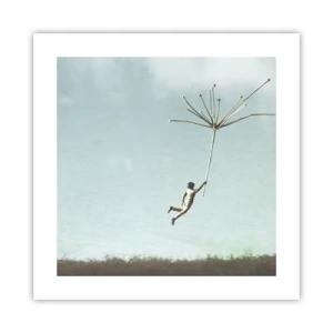 Plakat - Drager, blæsere, vind - 40x40 cm