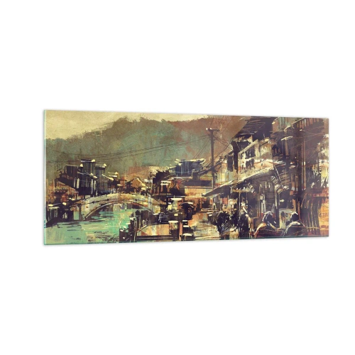 Billede på glas - Livet som et væld af gråt - 100x40 cm