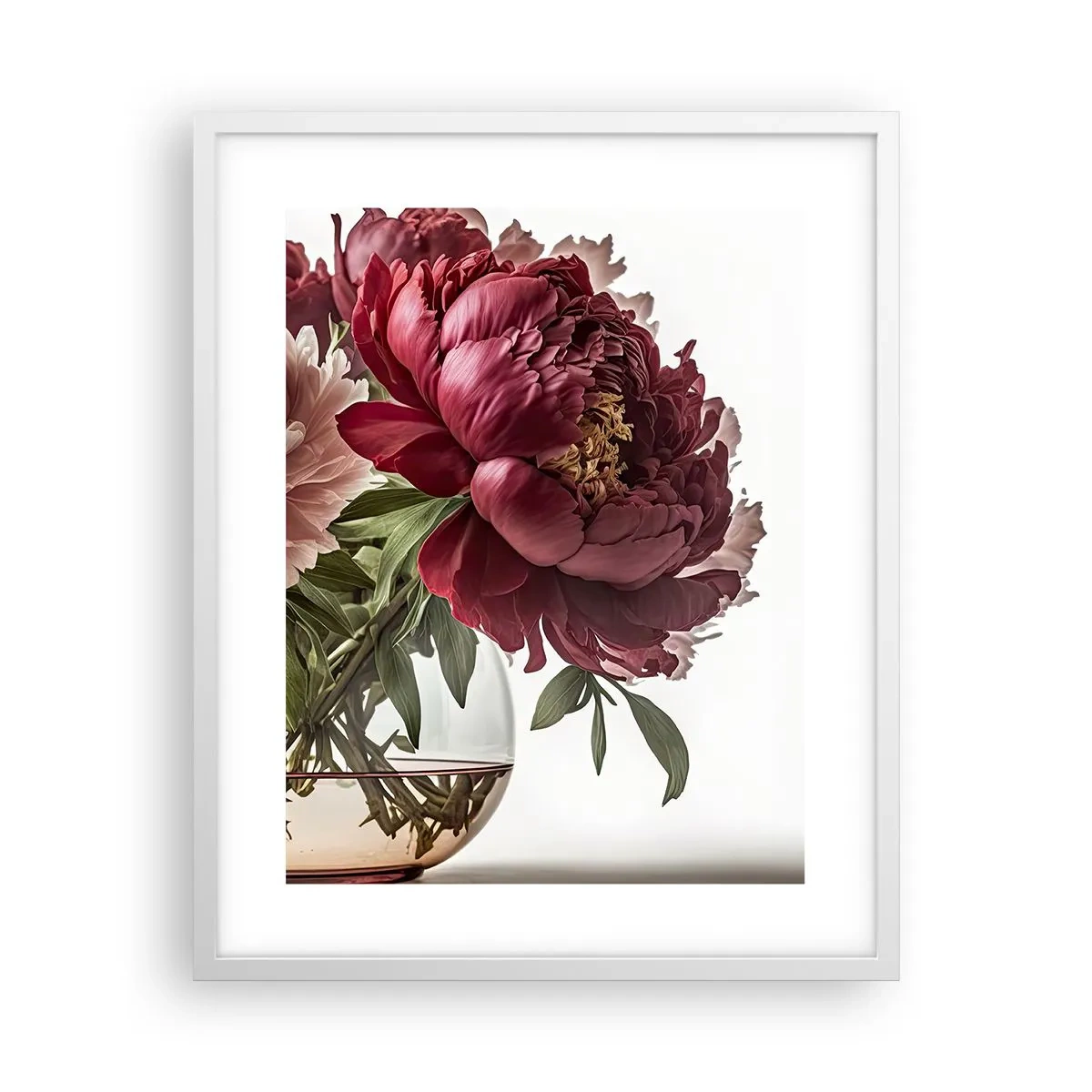 Plakat i hvid ramme - I fuldt flor af skønhed - 40x50 cm