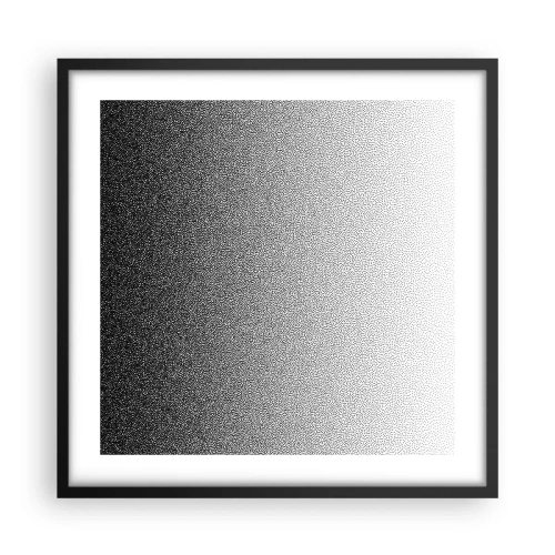 Plakat i sort ramme - På vej mod lyset - 50x50 cm