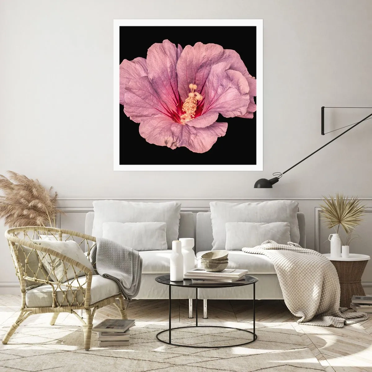 Plakat - Lige i hjertet - 60x60 cm