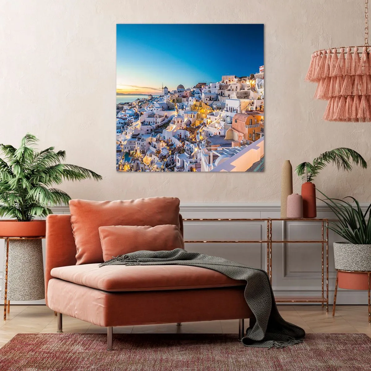 Lærredstryk - Billede på lærred - Essensen af græskhed - 50x50 cm