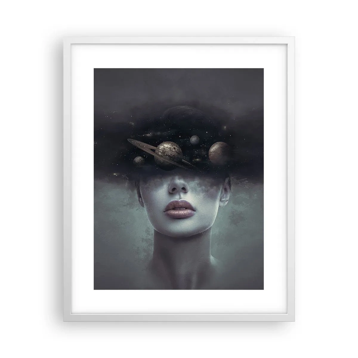 Plakat i hvid ramme - Og planeterne er ved at gå amok... - 40x50 cm