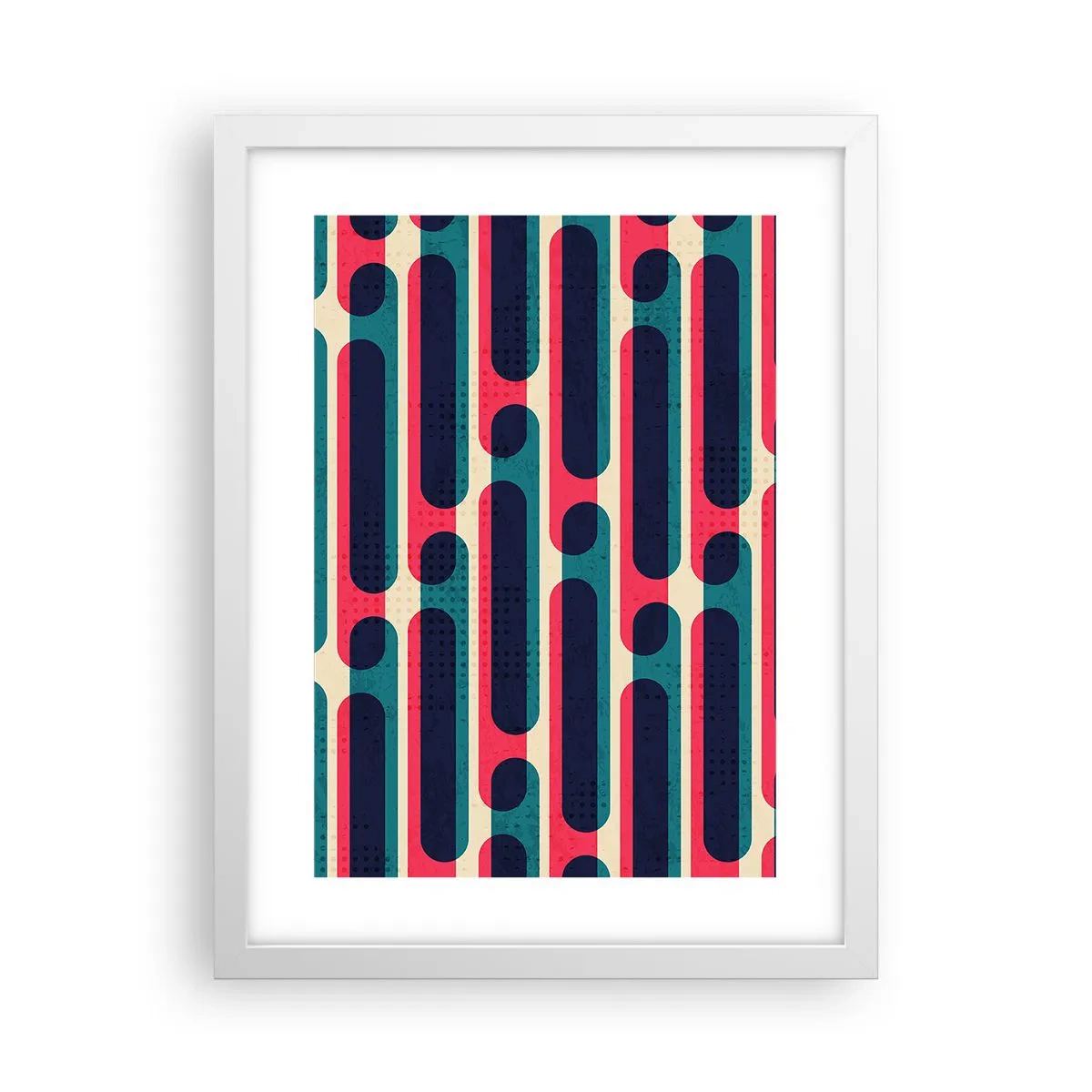 Plakat i hvid ramme - Indad og fremad - 30x40 cm