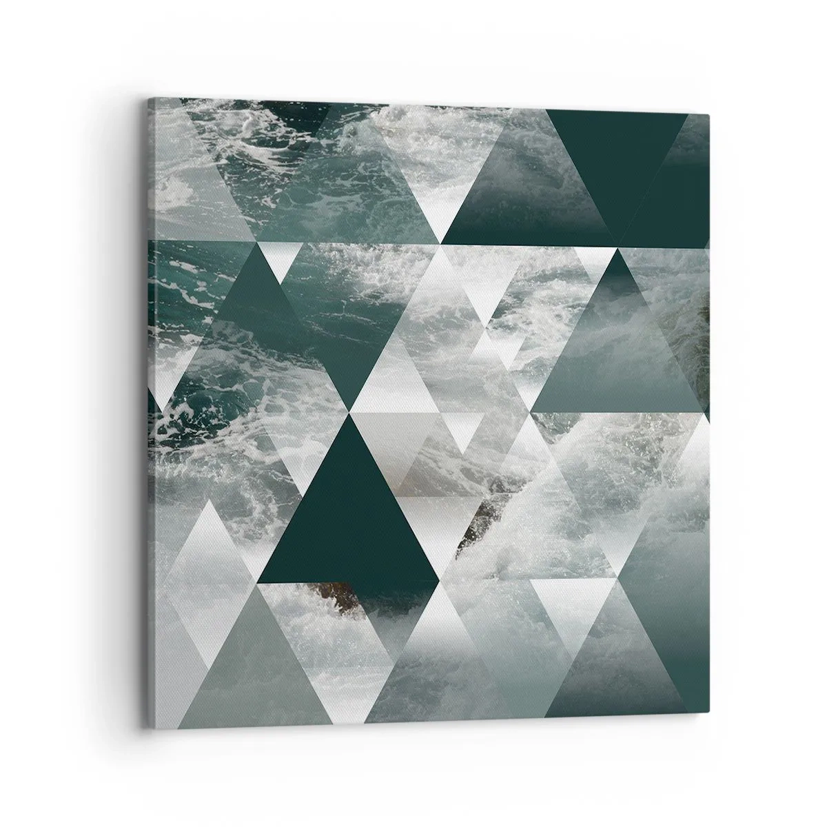 Lærredstryk - Billede på lærred - Et krystalperspektiv - 70x70 cm