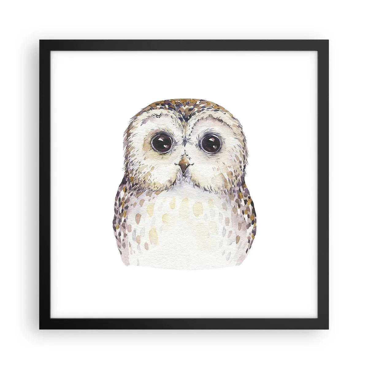 Plakat i sort ramme - Se mig i øjnene - 40x40 cm