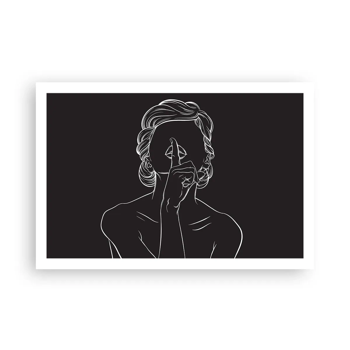 Plakat - Skønhed blomstrer i stilhed - 91x61 cm