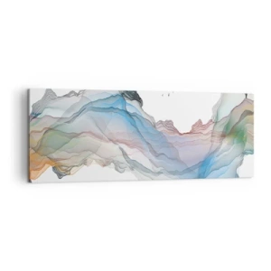 Lærredstryk - Billede på lærred - Mod krystalbjergene - 140x50 cm