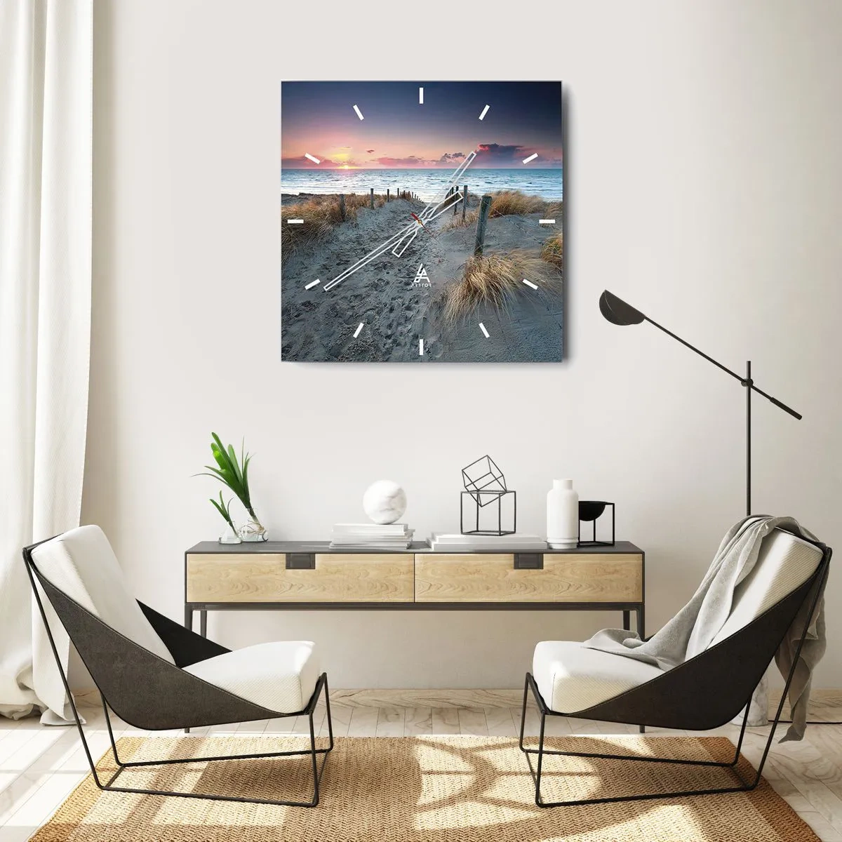 Vægur, Uret - Du har udgydt en regnbue af strålende pragt.... - 30x30 cm