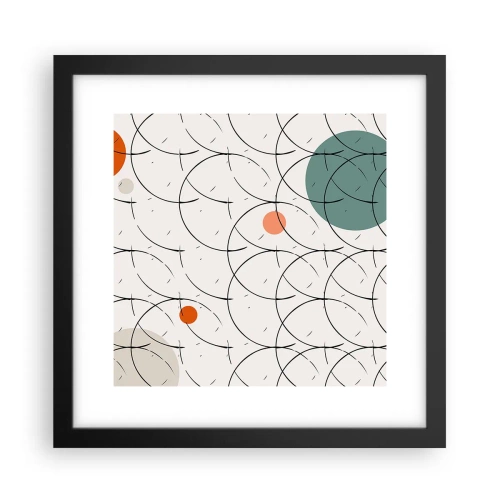 Plakat i sort ramme - I popkunstens ånd - 30x30 cm