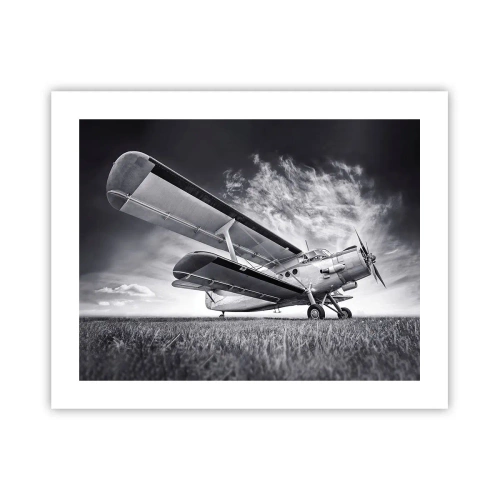 Plakat - Den bevingede vandringsmand - 50x40 cm