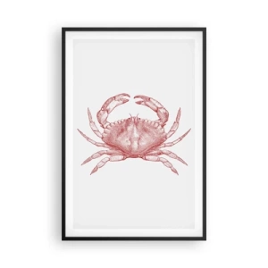 Plakat i sort ramme - Krabbe over krabber - 61x91 cm