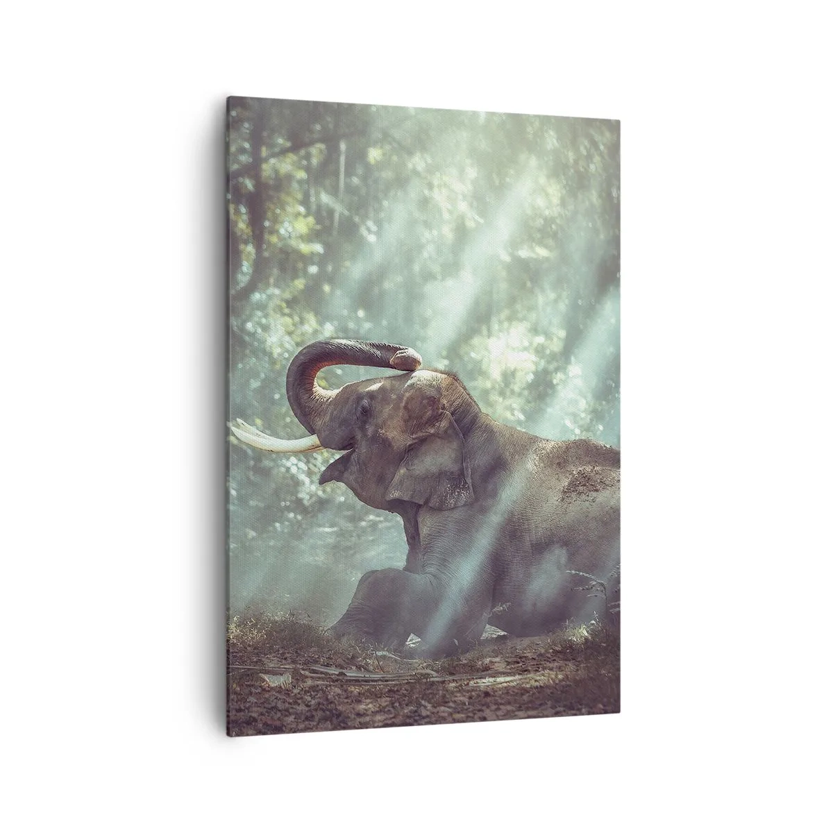 Lærredstryk - Billede på lærred - Og hør her... - 70x100 cm