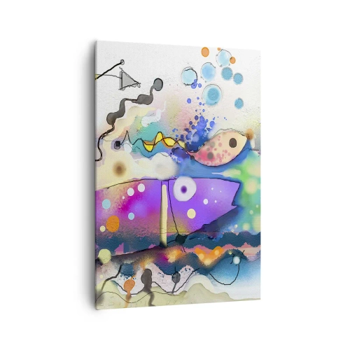 Lærredstryk - Billede på lærred - Ingen ord! - 70x100 cm