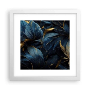 Plakat i hvid ramme - Foret med guld - 30x30 cm