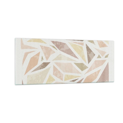 Billede på glas - Komposition af farvet glas - 100x40 cm