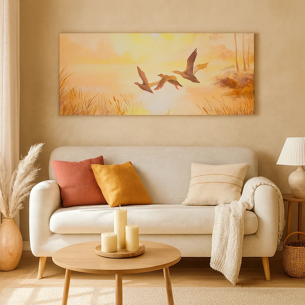 Lærredstryk - Billede på lærred - Starten på en lang rejse - 30x30 cm