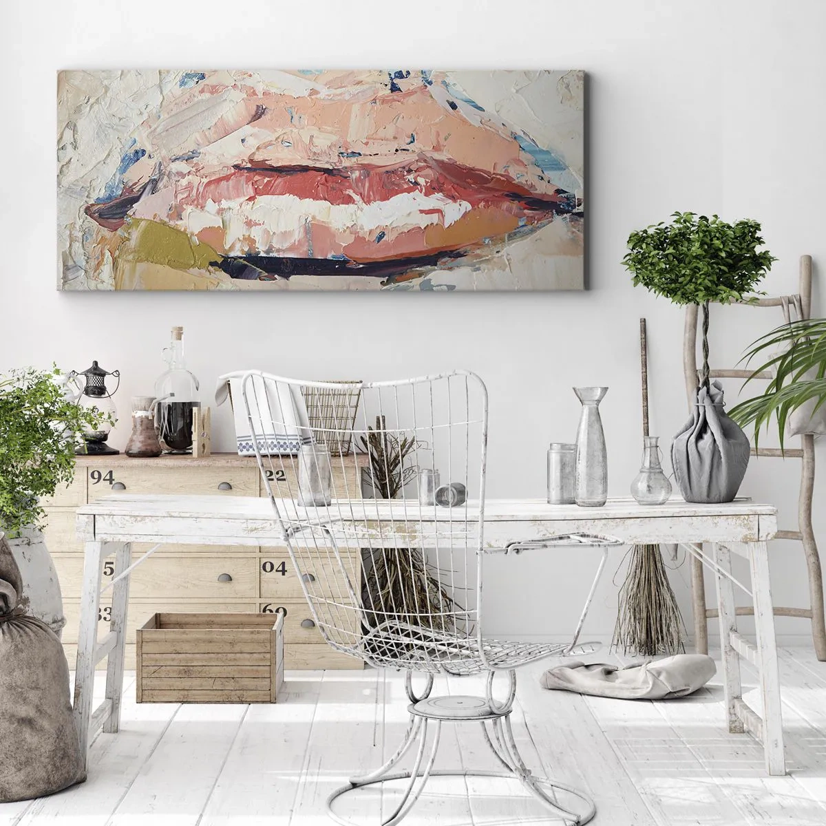 Lærredstryk - Billede på lærred - Vækker sanserne - 90x30 cm