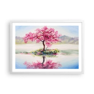 Plakat i hvid ramme - Forårsfestival - 70x50 cm