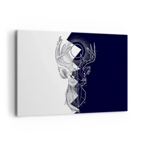 Lærredstryk - Billede på lærred - Modsætningernes kamp og enhed - 120x80 cm