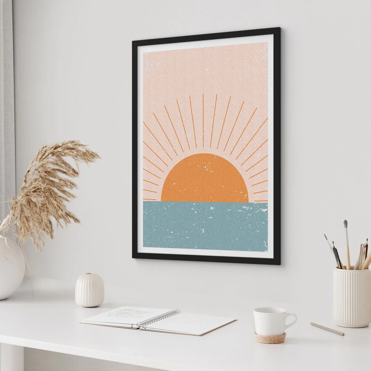 Plakat i sort ramme - Et dagligt mirakel - 40x50 cm